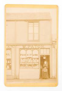 A 19th century photograph of W. PATON furniture shop