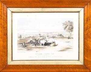 EDMUND THOMAS (1827-1867), 6 coloured engravings of Melbourne and Geelong. 22 x 32cm each