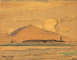 ALBERT FULLWOOD (1863-1930) Gabo Island, N.S.W 1891