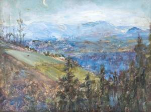 MAY VALE (1862-1945) The Blue Dandenongs