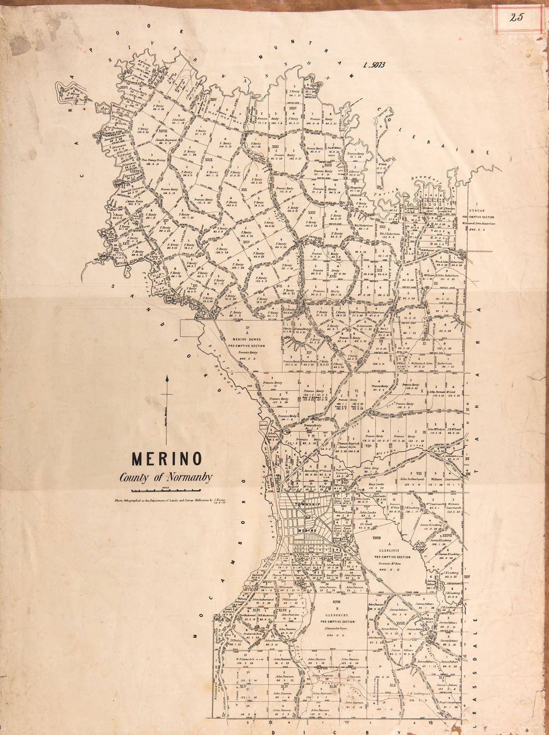 VICTORIAN MAPS: c1865-92 maps, noted New Map of Bendigo & District ...