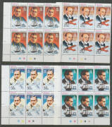 BRITISH ANTARCTIC TERRITORY: 1963-69 Pictorials including part-sheets of 29 to 1/- plus 2/- to 10/- x2 and &pound;1 red & black SG 15a, 1971 Decimal Currency Overprints x7 sets, Antarctic Treaty x41 sets, 1975-81 &frac12;d to &pound;1 blocks of 4 & 6 (10 sets), 1974 Churchi - 5