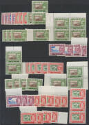 MALAYSIA: MALAYAN STATES: Singles, pairs and blocks of 4 or more for Kedah 1957 to 50c x10+, $1 x6 (3*) $2 x5 (2*) $5 x5 (1*), 1959 with $2 x5 & $5 x10 (including perf 13x12½ SG 114a x5); Kelantan 1957 $2 x12 & $5 x7, 1961-63 x7 sets; Negri Sembilan inclu - 5