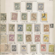 Collection in "Seven Seas" hingeless album with Kangaroos complete - the high values with 'Specimen' h/s or 'SPECIMEN' Overprint plus 1d 'JBC' Monogram block of 6 (unused, no gum), KGV Heads complete, 1920s-30s Commemoratives complete (the Kookaburra M/S - 4