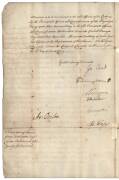 PRIVY COUNCIL: 1739 (15th June) Document re the establishment of press gangs, to George Dodington, Custos Rotulorum of Somerset, "His Majesty's Service doth at this time require a speedy supply of Able Seamen and Seafaring Men... to Mann His Majesty's Fle - 3