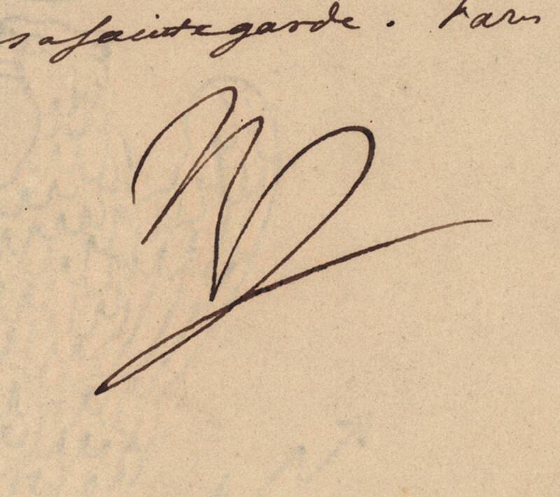 NAPOLEON BONAPARTE (1769-1821): 1809 document signed by the initial "N" as Emperor, to General Clarke. {Clarke was one of the most influential and charismatic Franco-Irish generals in the French army during the Napoleonic period. As Minister for War, his