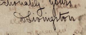 DAVID LIVINGSTONE (1813-73, Scottish medical missionary and explorer of the Victorian era, now best remembered because of his meeting with Henry Morton Stanley which gave rise to the popular quotation, "Dr. Livingstone, I presume?"):Two pages of ALS to Ro