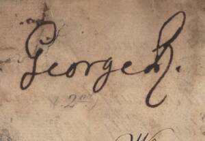KING GEORGE II (1683-1760, King of Great Britain from 1727 until his death), document signed, Kensington, 18th July 1759, Warrant for funds augmentation for Coldstream Guards, signed 'George R' at head of document, and with paper seal. Fair condition. 