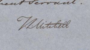 SIR THOMAS MITCHELL (1792-1855, surveyor and explorer of SE Australia): 1855 (26 July) ALS from Surveyor General's Office Sydney to Assistant Surveyor Bennett, regarding some Circulars sent to him in error.