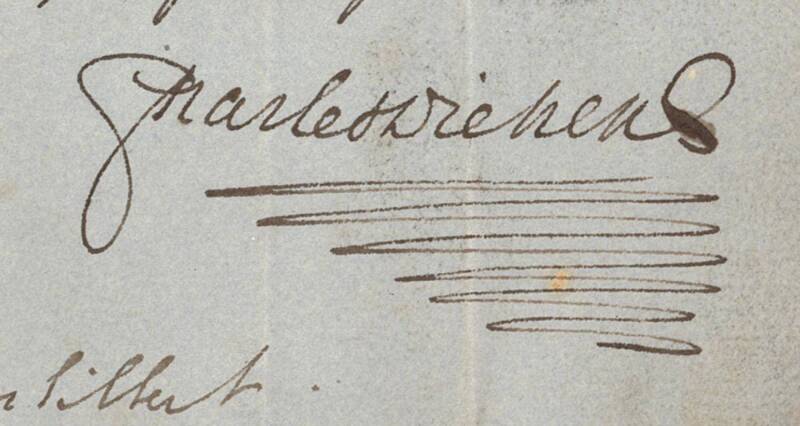 CHARLES DICKENS (1812-70, most popular English writer of the Victorian era): 1849 (19th Oct) ALS from Devonshire Terrace to James Gilbert, accepting an invitation to preside at the first public dinner of the Newsvendors' Benevolent and Provident Institute