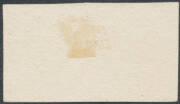 1850-51 Sydney Views 1d plate proof horizontal pair in black on thick wove paper/thin card, good even margins. Not previously seen by us & of unknown status. RPSofV Certificate (2016) states "it is a posthumous reproduction". - 2