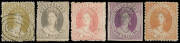 1860-80 Small Chalons attractive collection on hingeless pages with 1860 Imperf 1d & 6d (and a 2d forgery) & Perf set, 1860-61 Clean-Cut Perf set & Rough Perf unused/mint set, 1862-67 Perf 13 unused/mint set & Perf 12&frac12;x13 unused to 6d, 1864-65 unused/mint