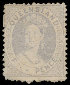 1866-67 Lithographs Second Transfer 4d grey-lilac with Major Transfer Flaw ('OUR' Missing) SG 56b, shallow thinning, unused, Cat &pound;600 used; unpriced unused. RPSofV Certificate (2016) as SG 55b in error. [This is an advanced state of the variety which, in 
