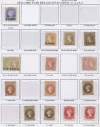 Attractively presented collection with Imperf London Printing 6d & Adelaide Printing 2d (both possibly cleaned), a few Roulettes, 1868-79 including '3-PENCE' on 4d x2, 'TEN PENCE' on 9d & 2/- x3, Perf 10 '3-PENCE' on 4d, Perf 10x11&frac12; 'TEN PENCE' on 9d, Bro - 4