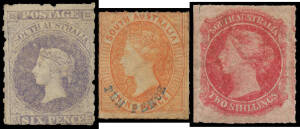 1860-69 Second Roulettes 1d bright yellow-green SG 19, 2d pale vermilion SG 25, 4d dull violet SG 27, 6d greenish blue, dull ultramarine & violet-ultramarine SG 29-31, 9d grey-lilac SG 34, 10d on 9d orange-red SG 35 and 2/- rose-carmine SG 43, a few minor