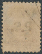 DEPARTMENTALS: 'P.S.' of Private Secretary to the Governor in Black on '3-PENCE' in Red on 4d dull ultramarine, ironed-out creases & rather aged, unused. Rated RRR used but unrecorded unused by Ron Butler. RPSofV Certificate (1999). - 2