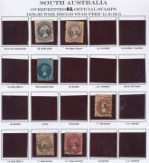 'O.S.' OVERPRINTS: Attractively presented collection with Thick Overprint including 4d SG O1, 4d SG O3 unused x2, 2/- SG O5, 1/- SG O12 mint x2, 6d SG O14 unused, 6d SG O19 mint, 2/- SG O21 mint, good ranges of DLR Issues & Thin Overprints including 1d wi - 4