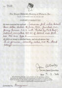 1853 Couriers 1d pale blue SG 3, an enormous example with margins good to huge & almost complete 'Printed by H & C Bes[t]' Imprint, on 1855 (June) part town letter to "FC Smith/Postmaster General/Hobarton" irregularly cancelled with a light strike of the - 3