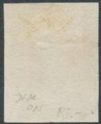 1856-57 No Watermark Thin White Paper 1d pale brick-red SG 19, good even margins, lightly cancelled, Cat &pound;650. Ex Koichi Sato (in a mixed lot), - 2
