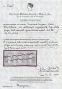 1856-57 No Watermark Thin White Paper 2d pale emerald-green SG 20 horizontal strip of 3, margins good to large except where a little cut-into at the base of the third unit, minor faults, postal manuscript cancellation, Cat &pound;2850++. The equal largest recor - 3