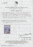 1863-71 Experimental Separations Oblique Roulette 14-15 4d pale blue SG 101 with rouletting at left & the top, otherwise cut from the sheet & just shaved at lower-right, BN '64' of Hobart, Cat &pound;1000. A rare & underrated stamp. RPSofV Certificate (2016). - 3