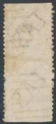 1871-78 Sidefaces Printed in Hobart from De La Rue Plates Perf 11&frac12; 1d rose vertical pair as SG 144 but Imperforate Horizontally, light fold between the units to assist separation. A new discovery: unlisted by Stanley Gibbons. RPSofV Certificate (2016). - 2