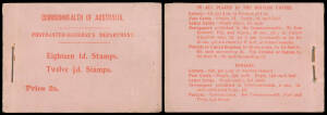 BOOKLETS: 1911 2/- (Pictorials &frac12;d block of 12 & 1d block of 18) as BW #B6(T) (SG SB4) but with the Original Text, complete - rarely obtainable thus for these issues - and unusally fine, Cat $7500++ (&pound;6500) for just the cover + at least one stamp. An extre