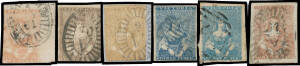 1850-57 Half-Lengths selection with a few Ham printings but mostly from the Campbell or Campbell & Fergusson printings comprising 1d x21, 2d x6 & 3d x21, many attractive & fine to very fine stamps, condition variable but a well above-average group. High c