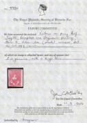 1854-57 Half-Lengths by Campbell & Fergusson 1d lilac-rose SG 28b, margins good to huge, shallow thin doesn't detract from the exceptional appearance, unused, Cat &pound;1500. RPSofV Certificate (2016). - 3