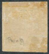 1854-55 Woodblocks 6d 'TOO LATE' SG 33 [9], large even margins, a couple of tiny defects, unused with part-o.g., Cat &pound;2750. Ex Roland Geitenbeek: acquired in October 2014 for $2981. RPSofV Certificate (2016). - 2