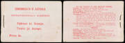 BOOKLETS: 1911 2/- (&frac12;d block of 12 & 1d blocks of 6 & 12) with the Revised Text BW #B6(V)D (SG SB4var), complete - rarely obtainable thus for these issues - with only minor blemishes, Cat $6000++ (&pound;6000) for just the cover + at least one stamp.