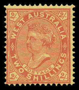 1902-11 V/Crown 2/- orange-brown/yellow Comb Perf 12x12&frac12; with the Watermark Sideways BW #W59aa (SG 124a), large-part o.g., Cat $500 (&pound;250). [The ACSC states "...not issued until 1909-1910"]