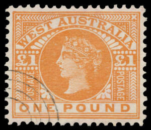 PRESENTATION SETS: 1895 CA 3d, 1885-93 &frac12;d & 4d to 1/-, 1898-1907 1d 2d & 2&frac12;d, and 1902-11 V/Crown 8d, 9d, 10d, 2/- pair, 2/6d, 5/-, 10/- & &pound;1, all CTO with concentric-circles cancels, most with large-part o.g. (18)