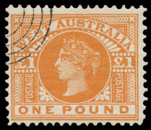 PRESENTATION SETS: 1902-11 V/Crown 10/- deep mauve & &pound;1 orange-brown CTO with concentric-circles cancels BW #W65x & W66x, large-part o.g., Cat $500. (2)