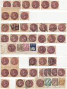 1861-88 "Coin" 5/- collection with a good number of mint/unused examples including a corner stamp with Floral Border, the used with one on an 1888 piece, another with Floral Border & an excellent array of shades including the dramatic "royal purple" SG 17 - 5