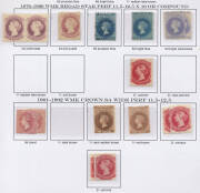 Attractively presented collection with Imperf London Printing 6d & Adelaide Printing 2d (both possibly cleaned), a few Roulettes, 1868-79 including '3-PENCE' on 4d x2, 'TEN PENCE' on 9d & 2/- x3, Perf 10 '3-PENCE' on 4d, Perf 10x11½ 'TEN PENCE' on 9d, Bro - 5