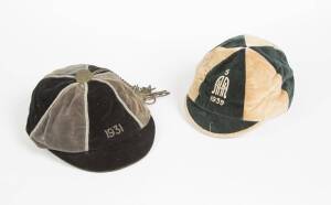 NZ HONOUR CAPS: Collection with "LAAF 1910"; "EMHC 1918"; St Andrews College 1923 1924, named to N.Alexander; "1931" named to A.G.Clark, and made by Spillanes, Wanganui; "HAA 1939".