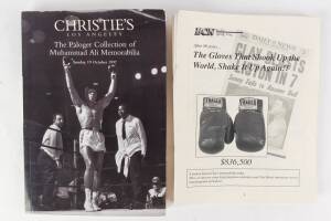 "Boxing Collector News" (57 issues, from a reprint of #1 to 2014); plus Christies 1997 auction catalogue "The Paloger Collection of Muhammad Ali Memorabilia".
