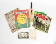 ABC Cricket Books (38) from 1947-92; plus other cricket books/tour guides (16) including "Souvenir of Australian Cricket Tour 1930"; golf book.