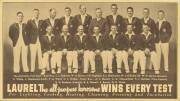 1938 Ink-Blotter, "Laurel The all-purpose kerosene Wins Every Test", shows a posed team photo with players names underneath. Near mint condition, scarce and highly collectable. Also Ladies Tickets for South Melbourne CC 1910-11 & Melbourne CC 1939-40.