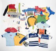 CHRIS WILSON'S COLLECTION OF CYCLING JERSEYS (17), mainly from 1970s-80s, noted rare CCCP Russian national jersey from 1982; Australia (2), NSW (2), Tasmania, Victoria (2), Nouvelle-Caledonie, Gitane (2), Wickes Splendor, Coppi Fiorelli, ITeam nova.com (2 - 3