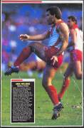 Large photograph of Greg Williams & Robert Dipierdomenico with their 1986 Brownlow Medals (50x61cm); also framed poster "Inside Football, Player of the Year, Greg Williams, Carlton", window mounted, framed & glazed, overall 60x75cm. - 3