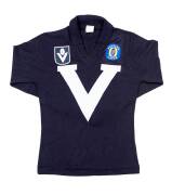 GREG WILLIAMS' VICTORIA "BIG V" JUMPER, Fosters Lager logo & VFL badge, number "22", long sleeves, from 1986.