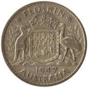 Australian Silver; pre 1945 1937 Crown (1), 1/- (4), 6d (3) & 3d (55). Post 1946 2/- (7), 1/- (14), 6d (7) & 3d (133); Approx. 0.6kgs of ½ds and 6.75kgs of 1ds; 1966 50c (1); CofA b'notes $2 (5) & $10 (8), mainly lower grades; 5 o'seas b/notes and a few s