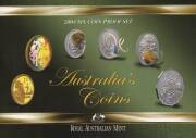 Australia: 2005 Year of the Rooster 1/10oz Gold proof, mounted & cased; 2003 & 2004 Proof sets; Sherwood KEVII, KGV, KGVI & QEII, ½d to 2/- carded sets; 2002 50c  Kookaburra silver ½oz and 5 other items: 2002 Cook Islands $1.00 "Crown Jewels" silver 'Lock - 2