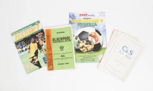 FOOTBALL PROGRAMMES: Mainly c1953-66 collection of English football programmes, noted Accrington Stanley; Arsenal; Barnet; Birmingham City; Blackburn Rovers; Blackpool; Bolton Wanderers; Burnley; Chelsea; Everton; Fulham; Ipswich Town; Leeds United; Leice