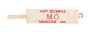 MEDICAL OFFICER'S ARMBAND, "XVIth Olympiad/ M.O./ Melbourne 1956".