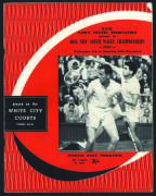 Tennis programmes - 1955 Victorian Championships, 1957 NSW Championships & 1958 Davis Cup Challenge Round (Australia v USA) in Brisbane. - 2