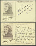 1917 (Feb 15) Mount Gambier-Melbourne #10 Souvenir Postcard flown by Basil Watson in his home-built biplane with KGV 1d red tied oval 'AUSTRALIAN/AERIAL MAIL/MELBOURNE/27FEB1917/VIC' handstamp on arrival and 'MT GAMBIER/15FE17/STH AUST' despatch datestamp - 3