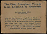 "The First Aeroplane Voyage from England to Australia" by Sir Ross Smith.....With 27 Aeroviews by Capt. Frank Hurley. Fair condition.